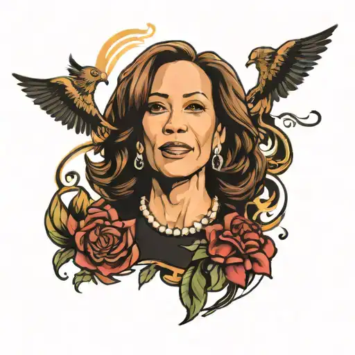 Kamala Harris tattoo design idea
