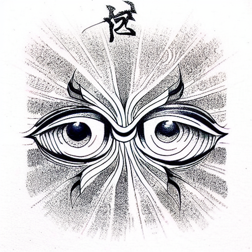 Evil Eye tattoo design idea