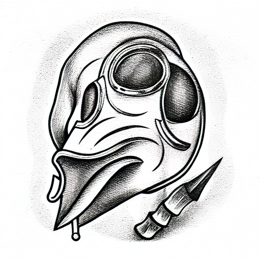 Plague Doctor Mask tattoo design idea