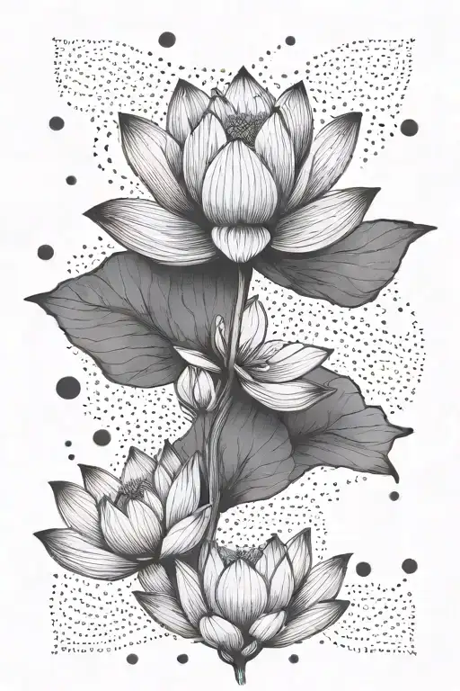 lotus tattoo design idea