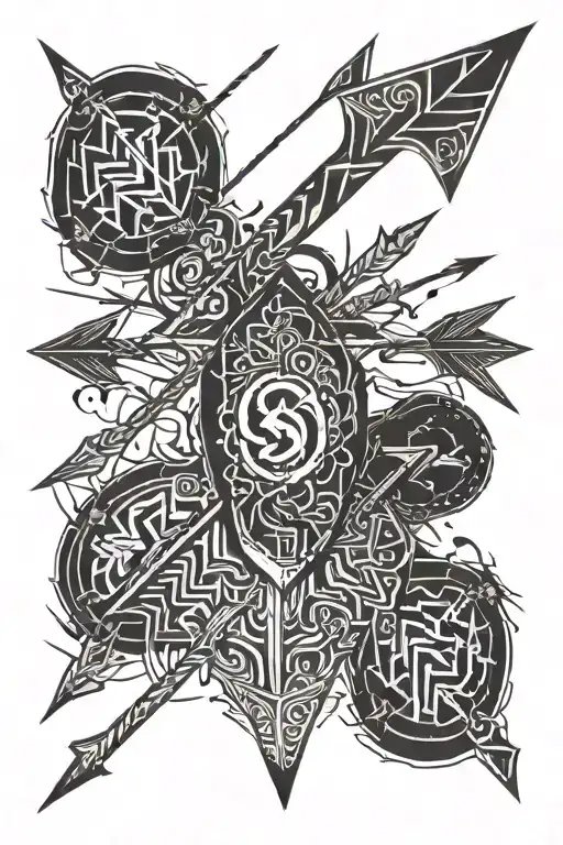 arrow tattoo design idea