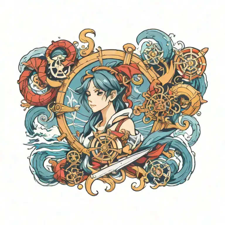 nautical tattoo design idea