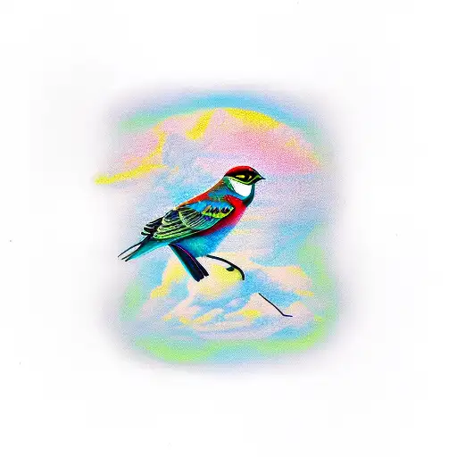 Bird tattoo design idea