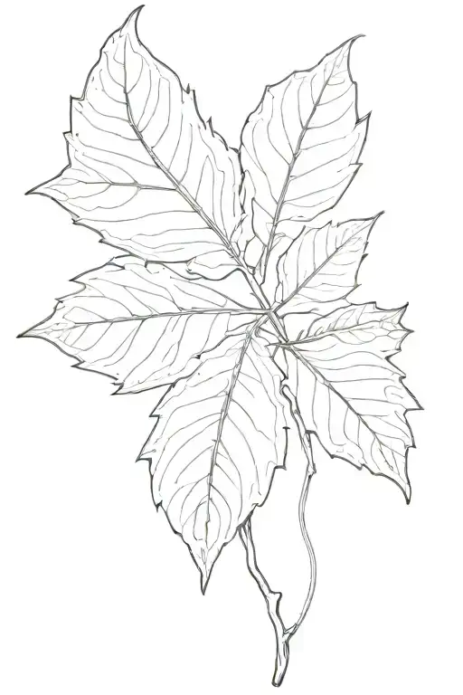 leaf tattoo design idea
