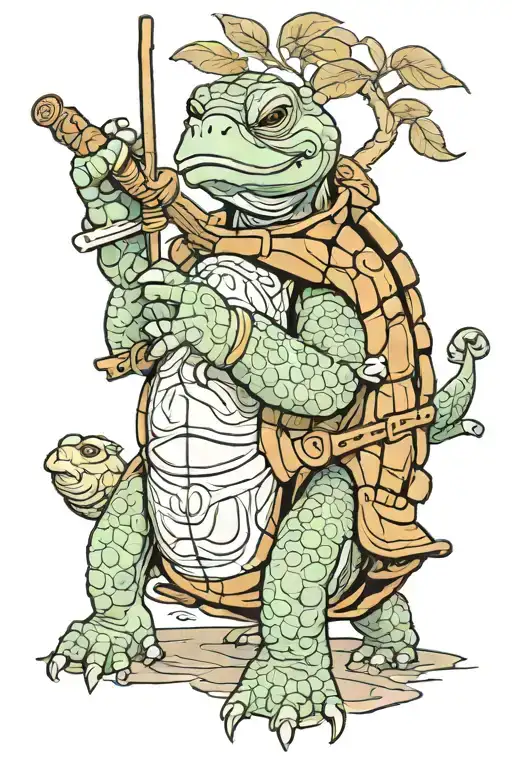 Oogway Turtle tattoo design idea