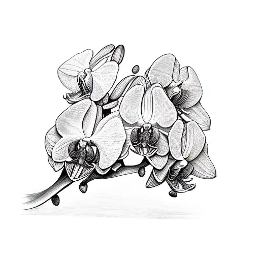 Orchid Sketch Stock Vector Illustration and Royalty Free Orchid Sketch  Clipart