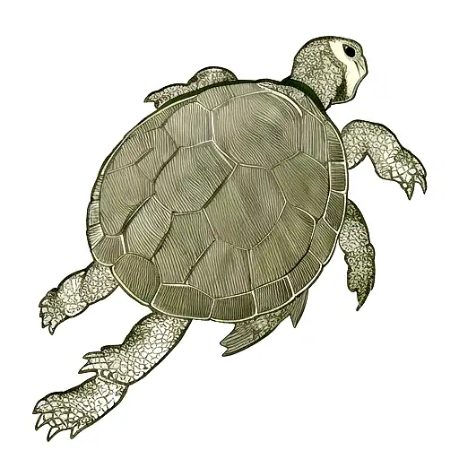 Turtle tattoo design idea