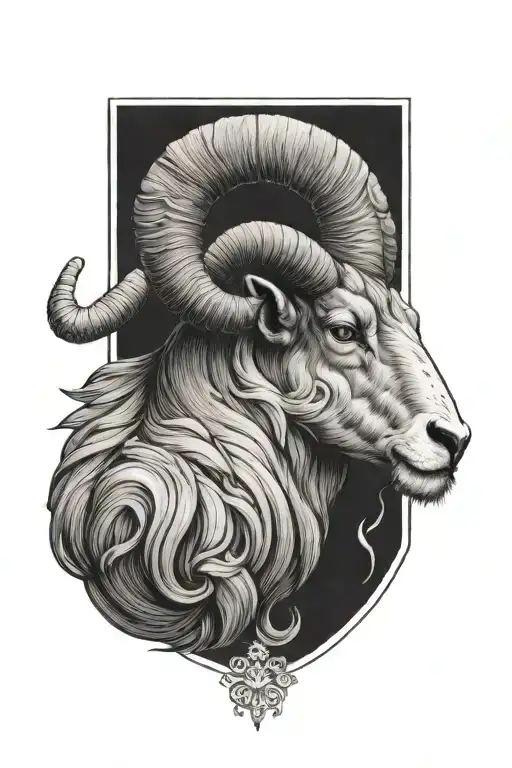 aries tattoo design idea