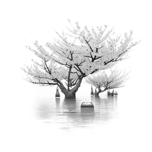 Cherry Blossom tattoo design idea