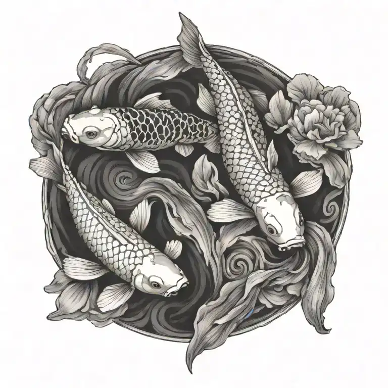 koi-fish tattoo design idea