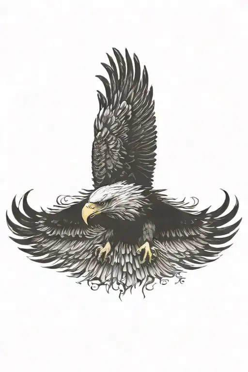 Eagle tattoo design idea