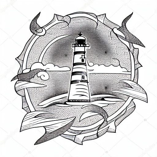 Lighthouse tattoo design idea