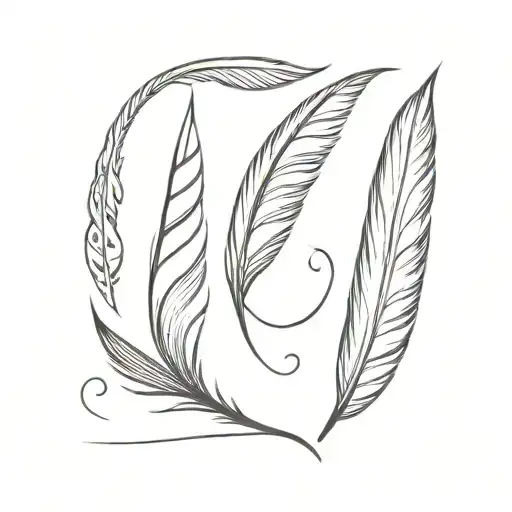 feather tattoo design idea