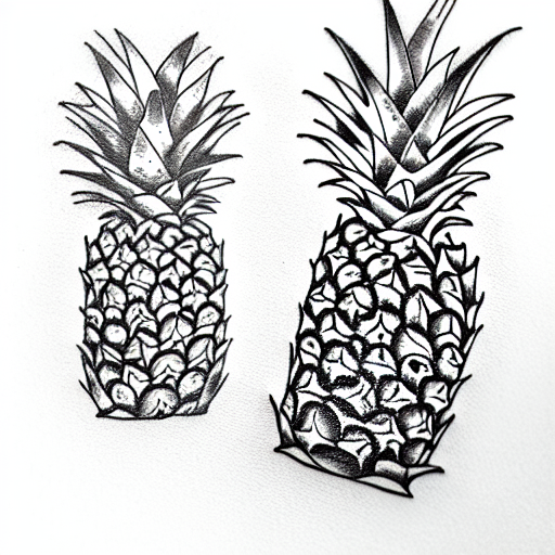 Pineapple tattoo design idea