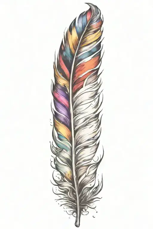 feather tattoo design idea