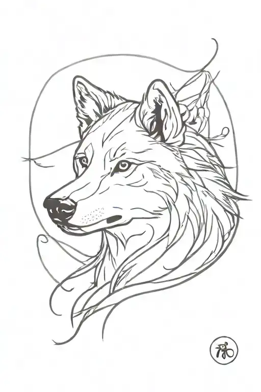 wolf tattoo design idea