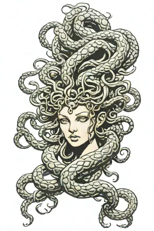 medusa tattoo design idea