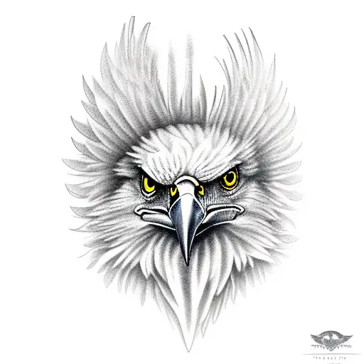 Plumbing Eagle Tattoo Design – LuckyFishArt