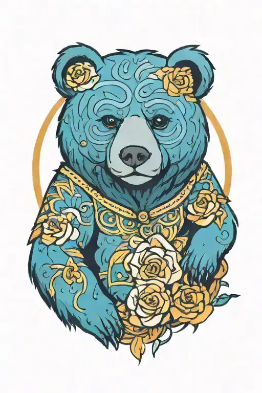 bear tattoo design idea