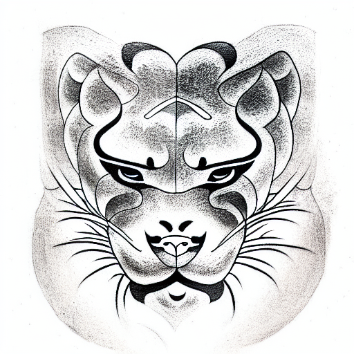 Panther tattoo design idea