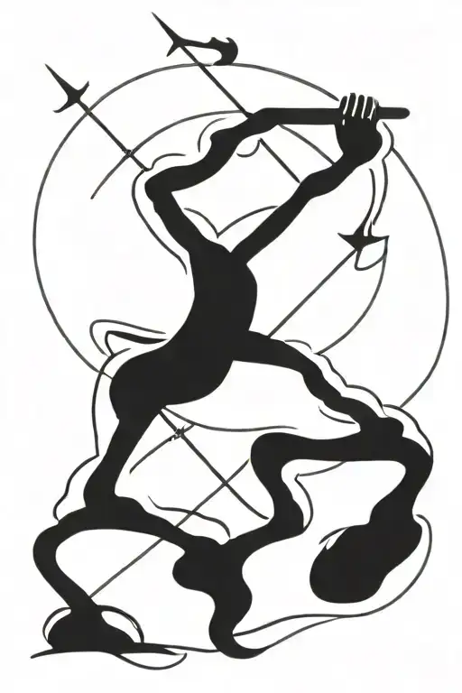 sagittarius tattoo design idea