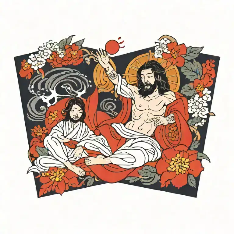 jesus tattoo design idea