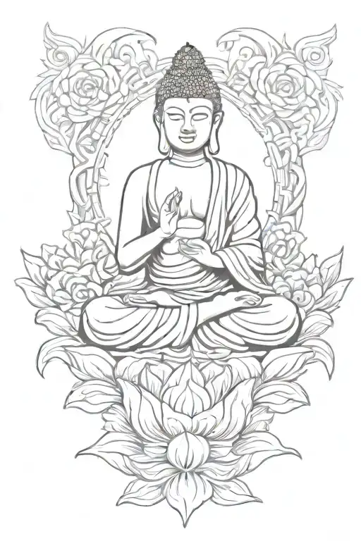 buddha tattoo design idea