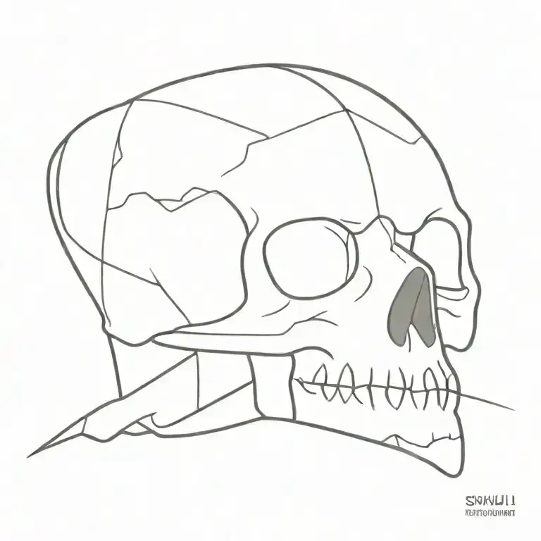 skull tattoo design idea
