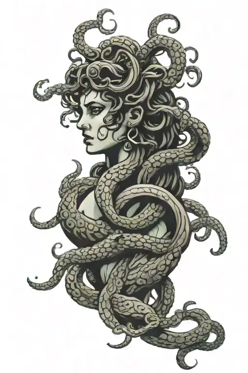 medusa tattoo design idea