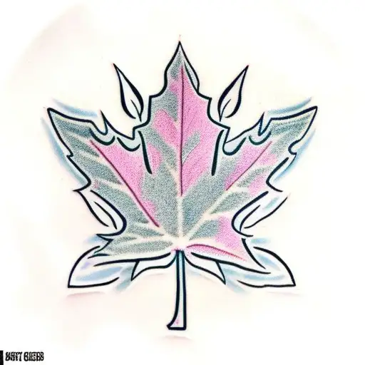 Maple Leaf tattoo design idea
