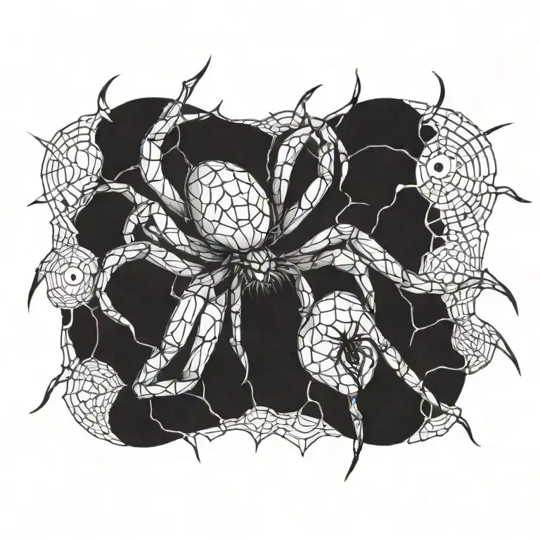 spider tattoo design idea