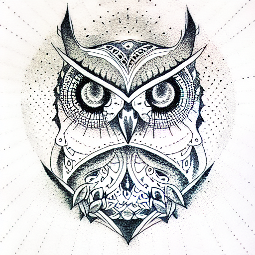 Journey from birth to death, owl, hourglass tattoo design idea