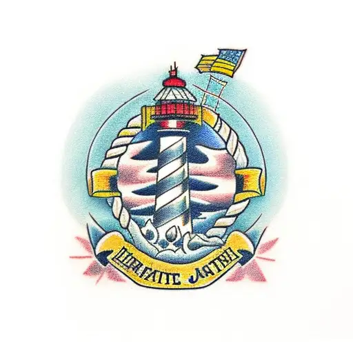 Lighthouse tattoo design idea