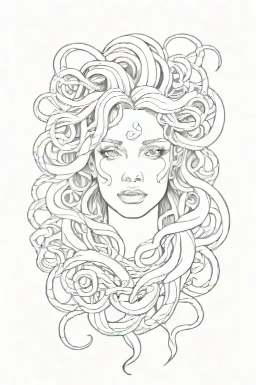 medusa tattoo design idea