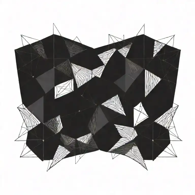 blackout tattoo design idea