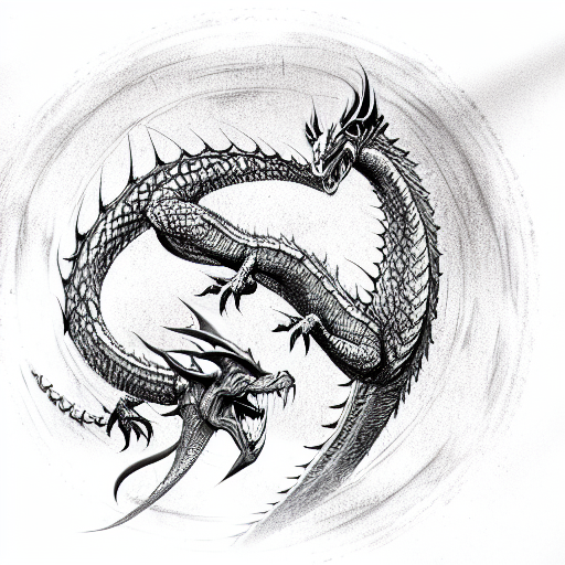 Draco from Dragonheart tattoo design idea
