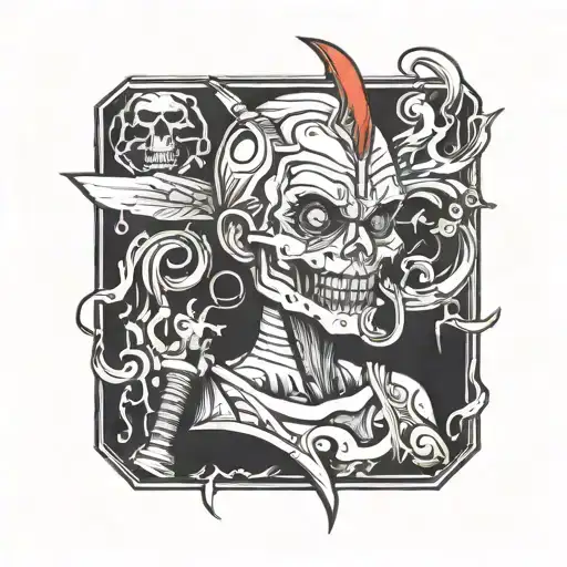 blackout tattoo design idea