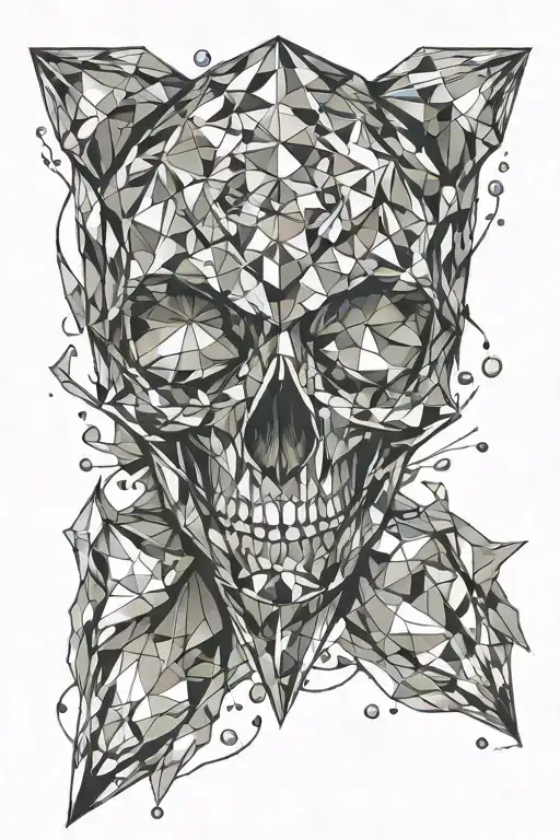 diamond tattoo design idea