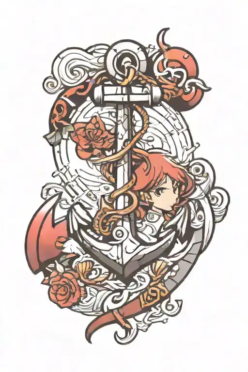 anchor tattoo design idea
