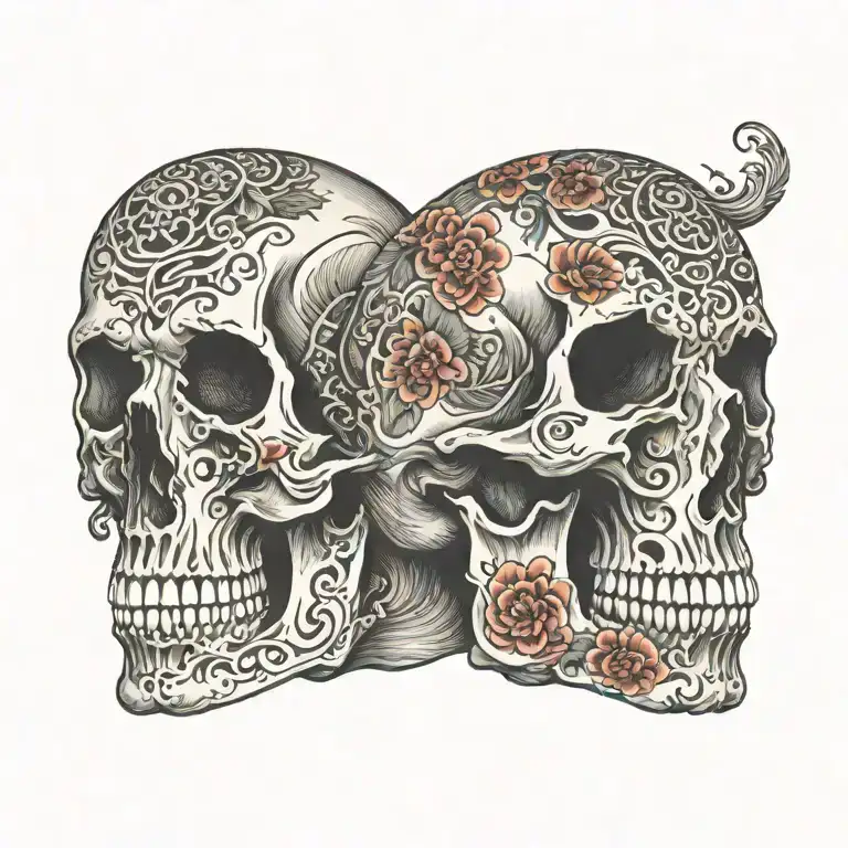 skull tattoo design idea