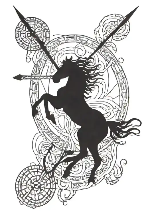 sagittarius tattoo design idea