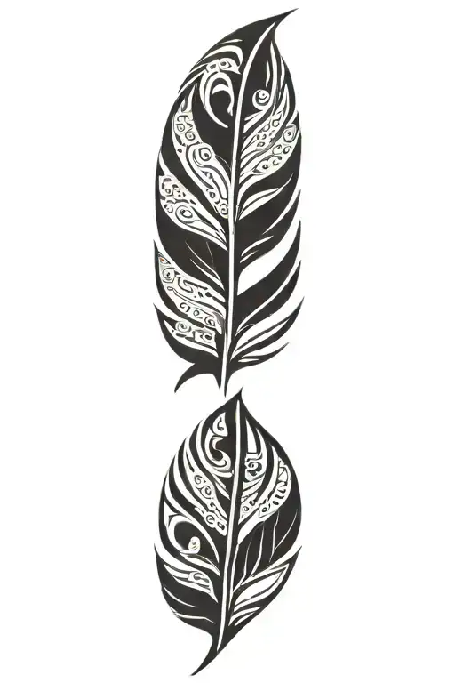 feather tattoo design idea