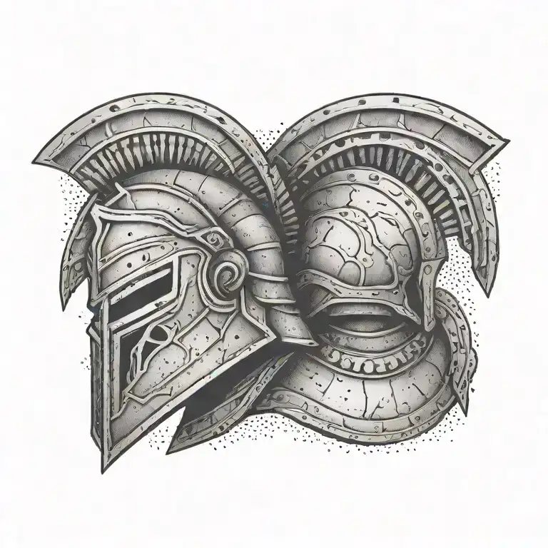 spartan tattoo design idea