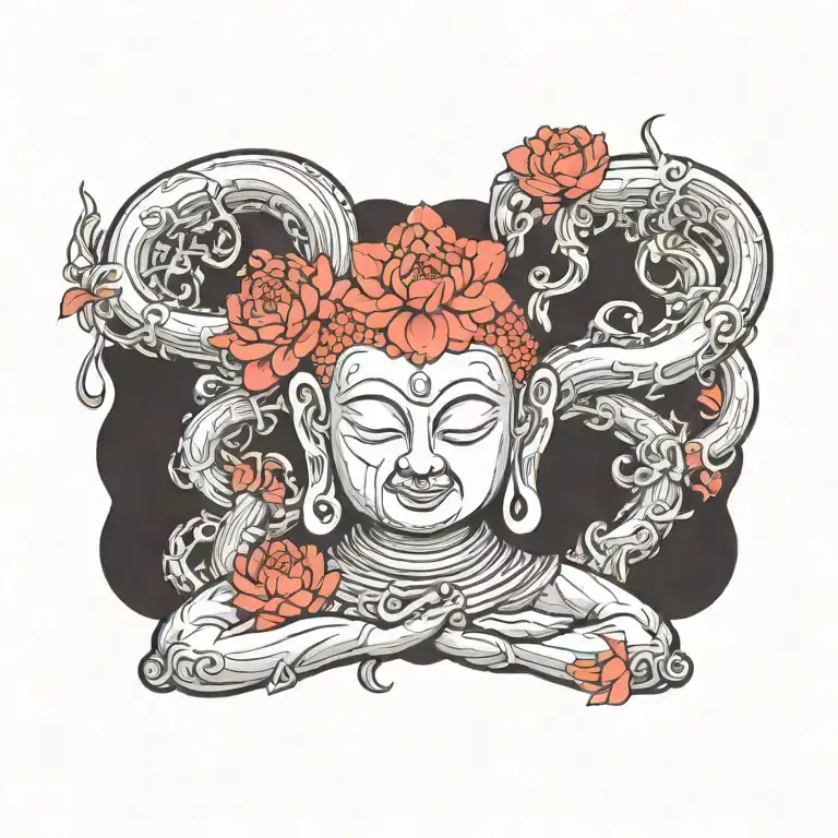 buddhist tattoo design idea
