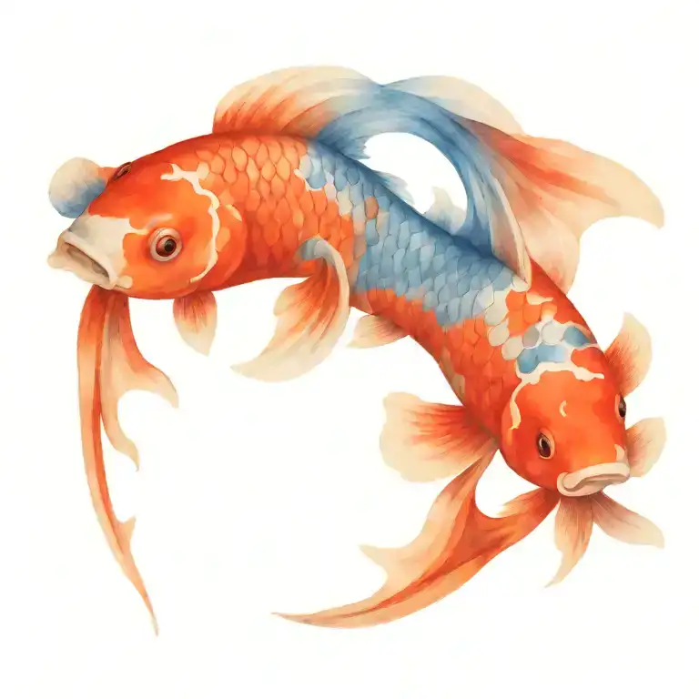 koi-fish tattoo design idea