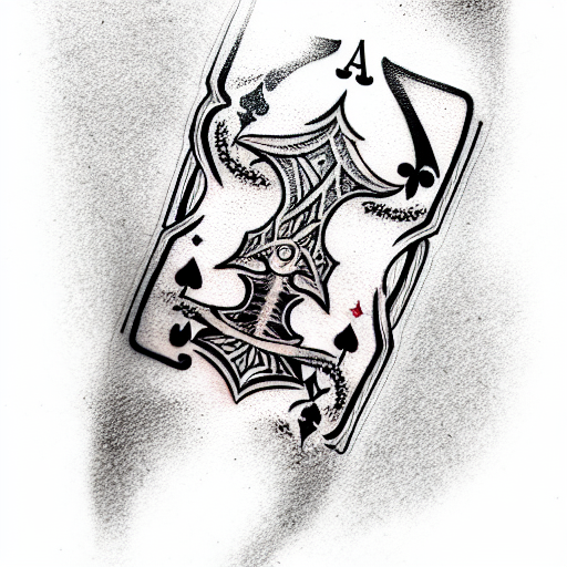 Realism "Ace Of Spades" Tattoo Idea - BlackInk AI