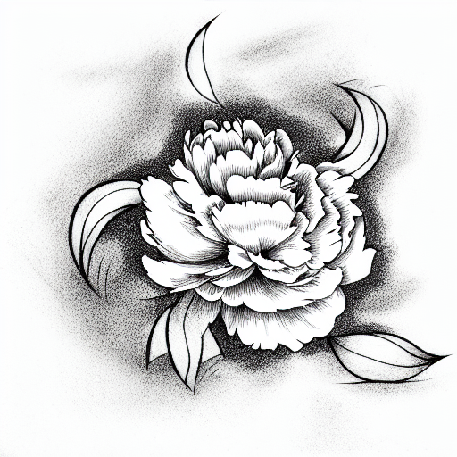 100 Peony Tattoo Designs For Men  Flower Ink Ideas