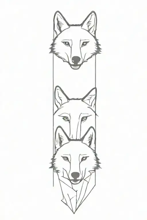 wolf tattoo design idea