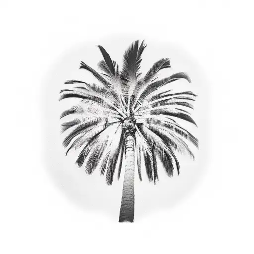 Palm Tree tattoo design idea