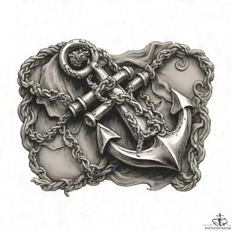 anchor tattoo design idea
